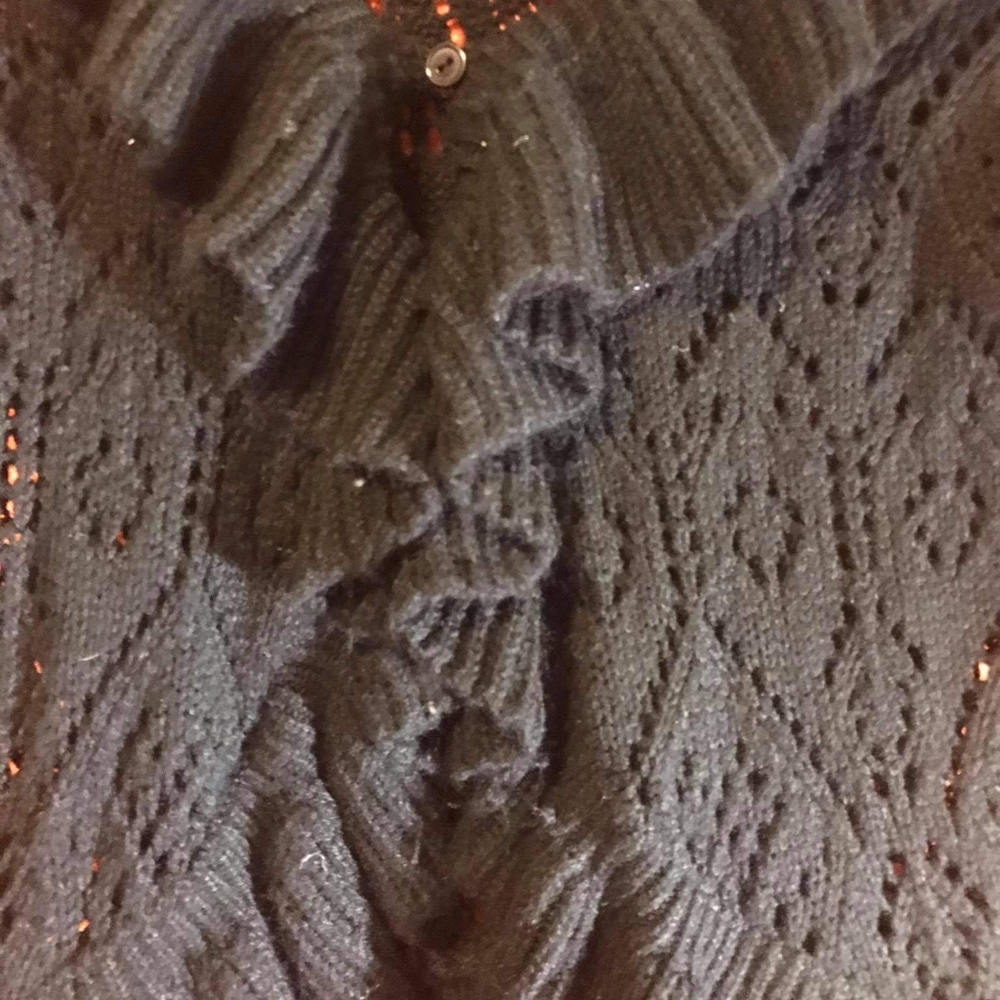 🖤Vintage Knitted Frilly Ruffle Sweater🖤 - Picture 5 of 9